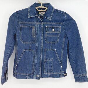 Caribbean Joe Blue Denim Jean Jacket